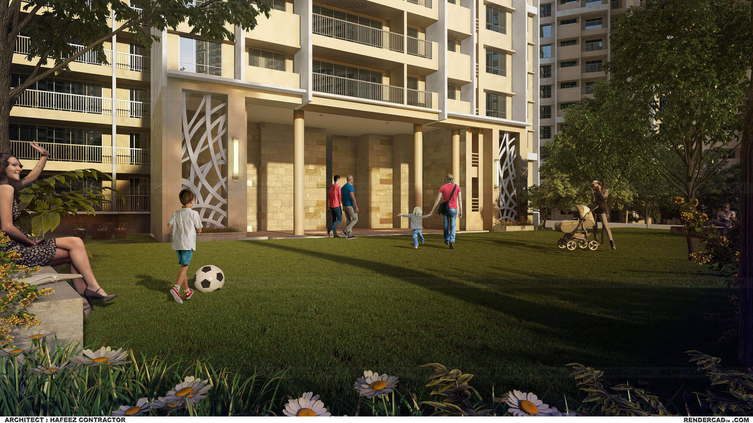 Lotus tower entry at Embassy Park Panvel