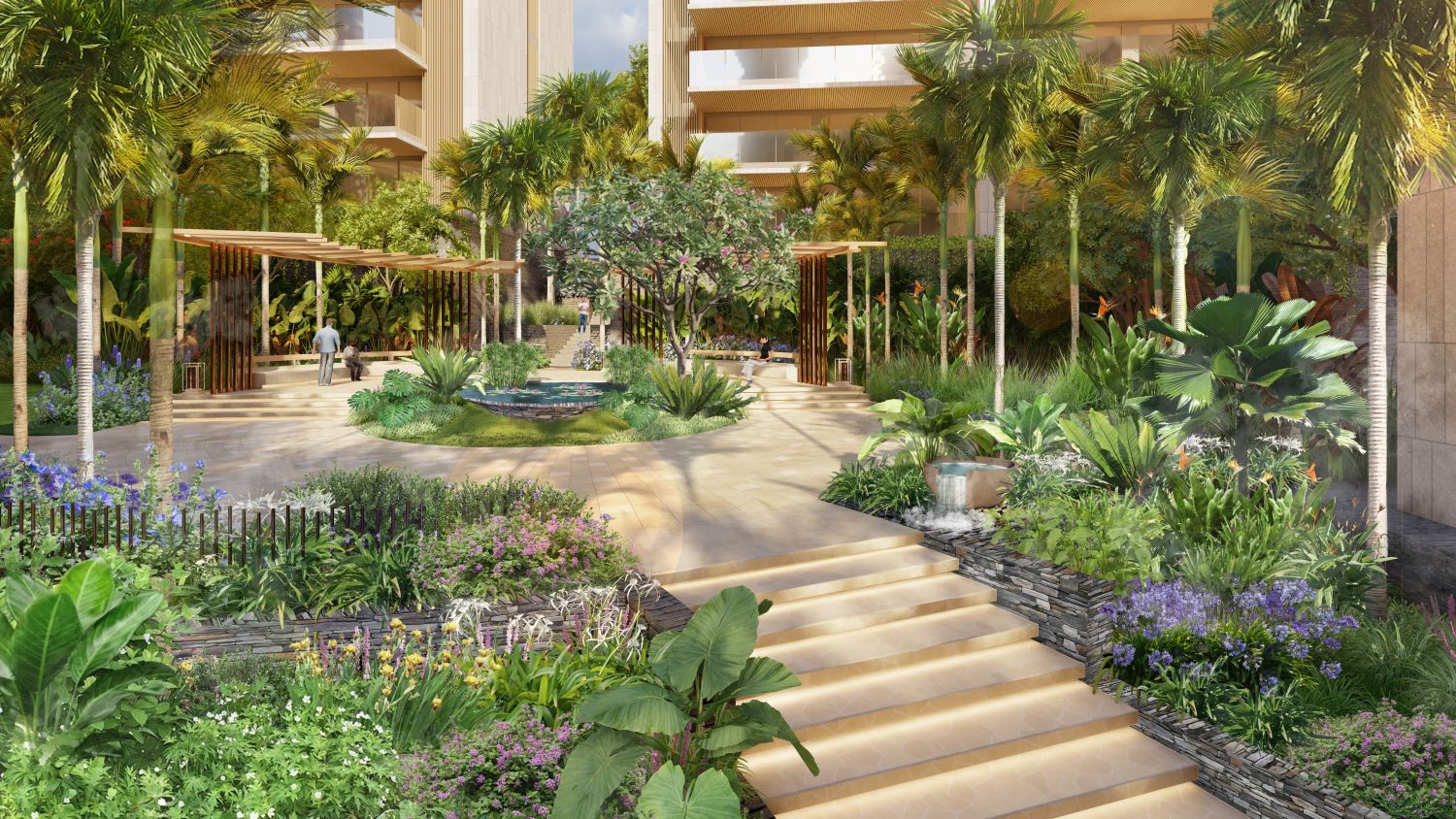 Forest-bound architecture at Embassy Serenity, Alibaug
