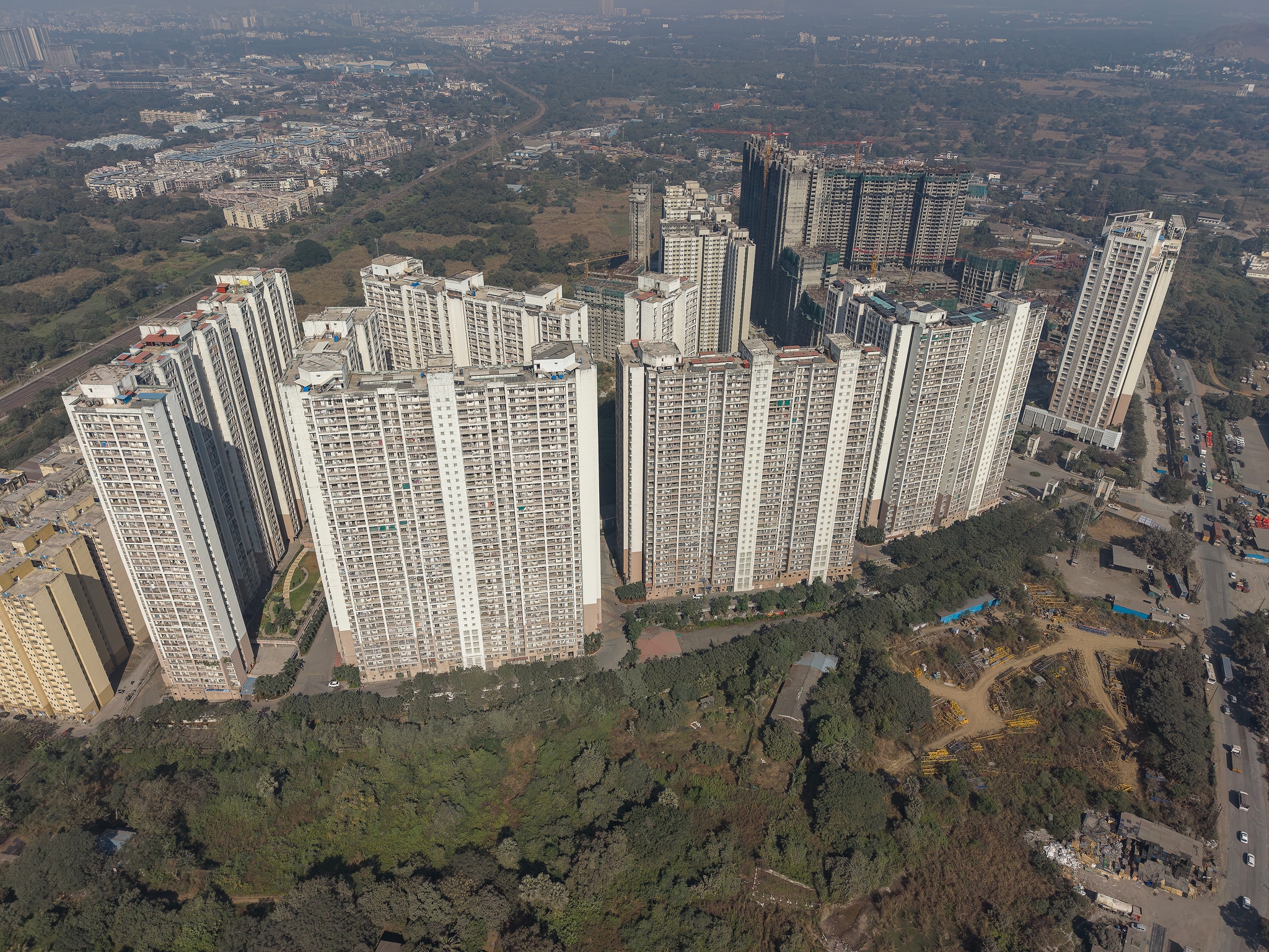 Daffodils Tower — completed development aerial view