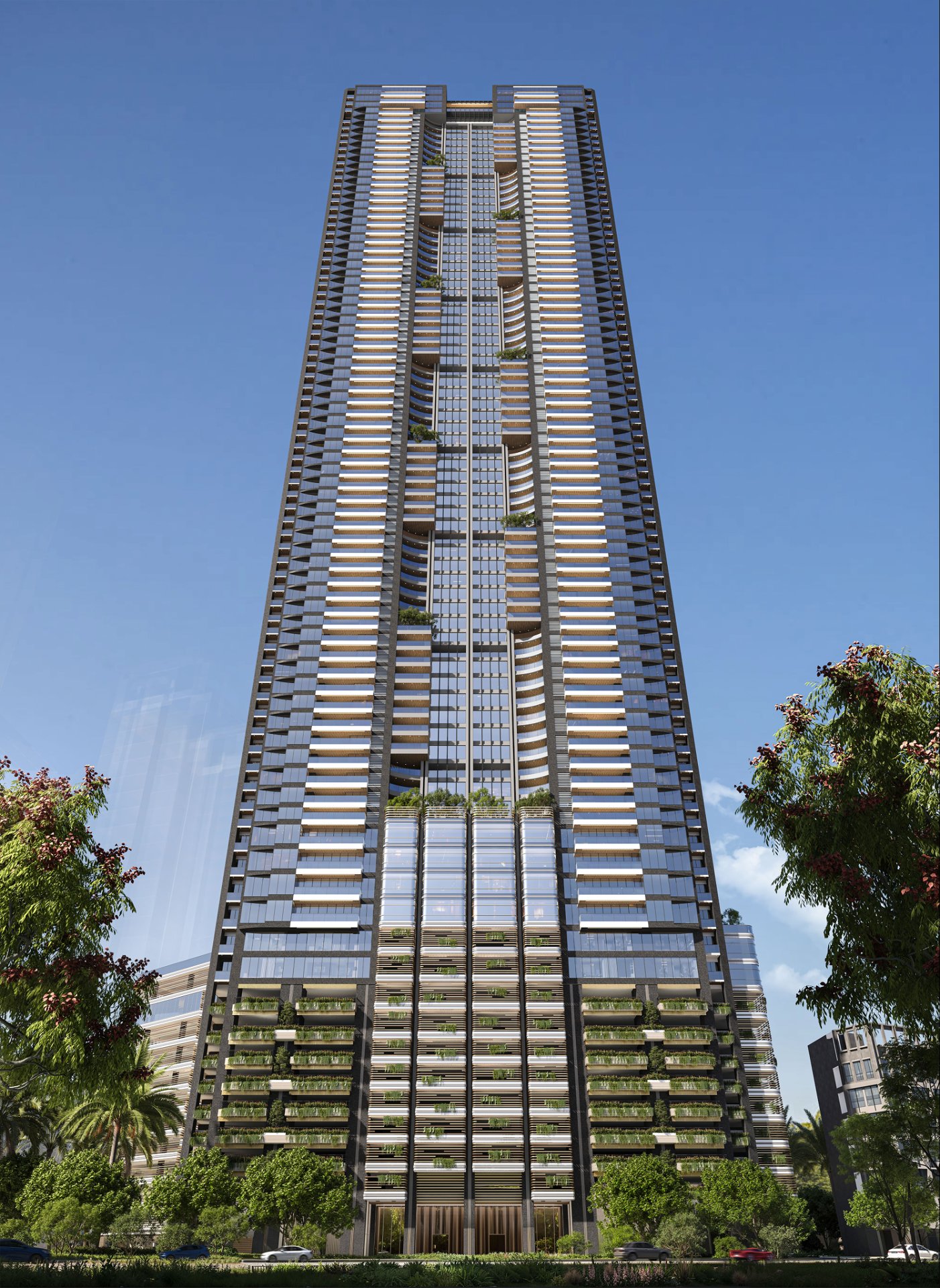 Embassy Citadel 81-storey tower elevation against the Worli skyline