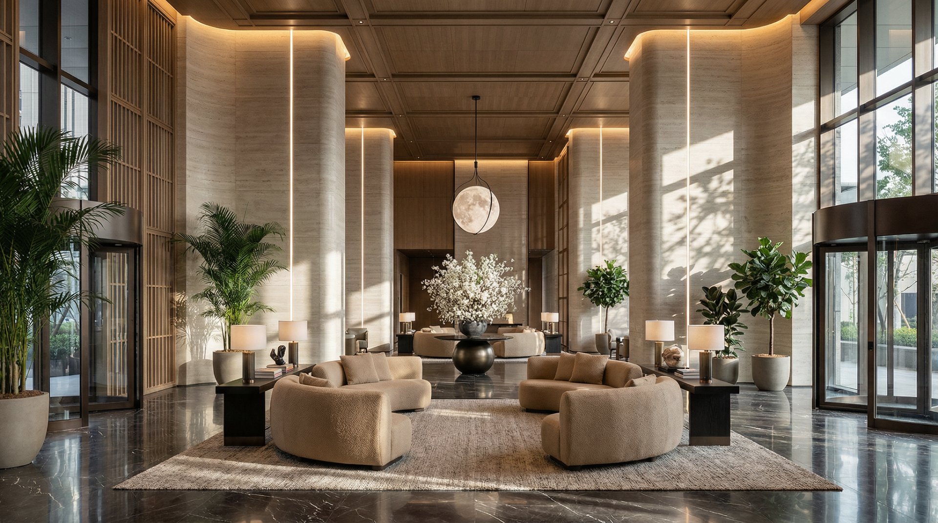 Grand arrival lobby at Embassy Citadel